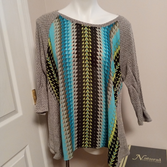 Ruby Rd multicolor sweater shirt - Picture 1 of 3